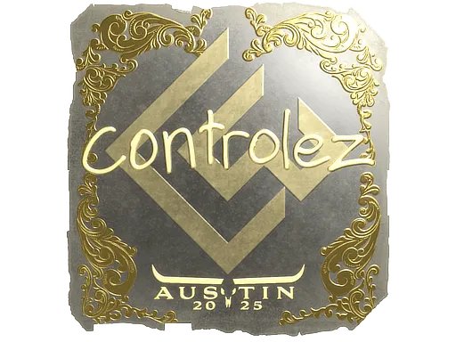 Наклейка | controlez (золотая) | Остин-2025