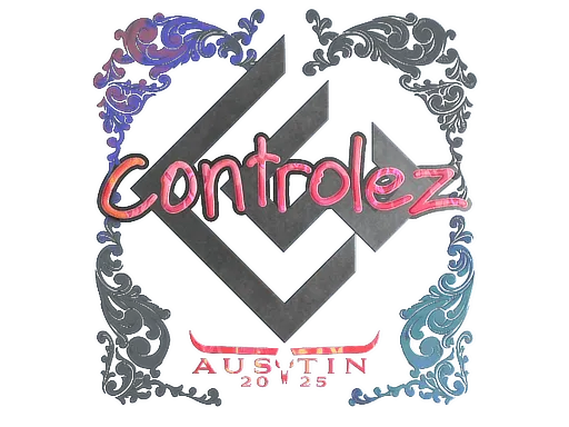 Наклейка | controlez (голографическая) | Остин-2025