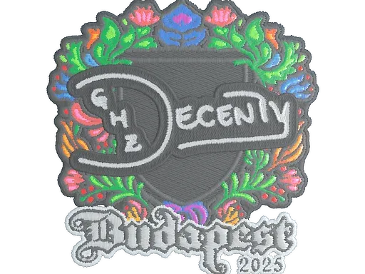 Наклейка | decenty (вышитая) | Будапешт-2025