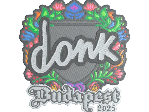 Наклейка | donk (вышитая) | Будапешт-2025