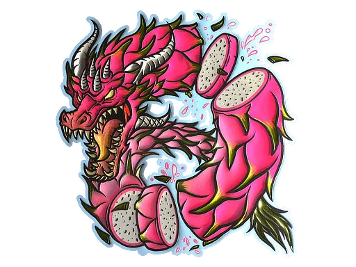 Sticker | Dragon Fruit (Foil)