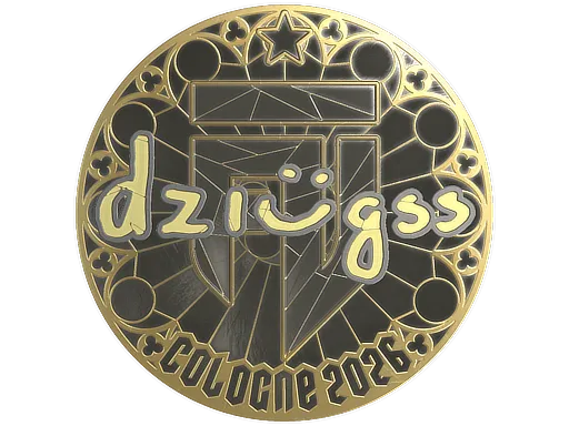 Sticker | dziugss (Gold) | Cologne 2026