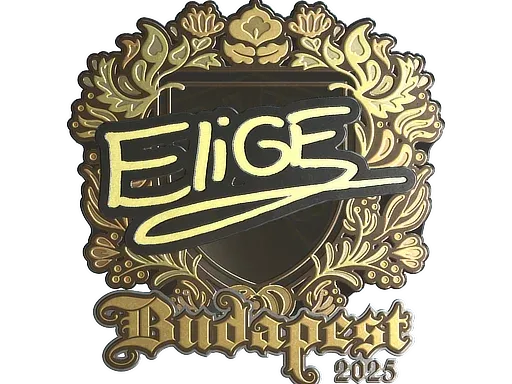 Наклейка | EliGE (золотая) | Будапешт-2025