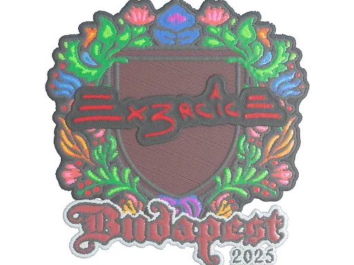 Наклейка | Ex3rcice (вышитая) | Будапешт-2025