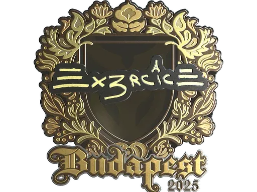 Наклейка | Ex3rcice (золотая) | Будапешт-2025
