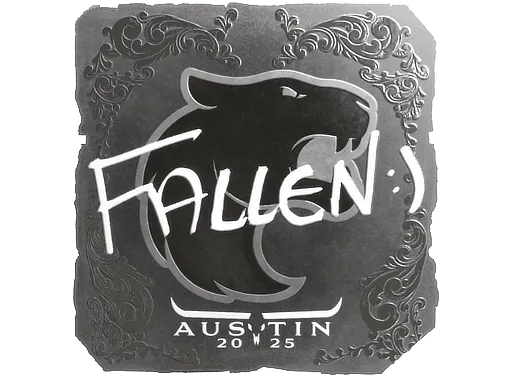 Наклейка | FalleN (металлическая) | Остин-2025