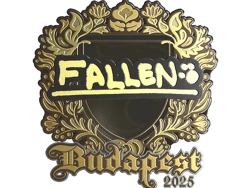 Наклейка | FalleN (золотая) | Будапешт-2025