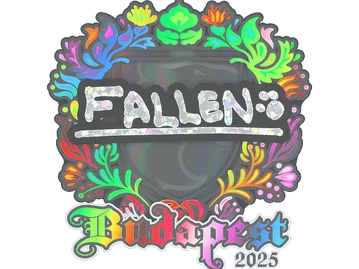 Наклейка | FalleN (голографическая) | Будапешт-2025
