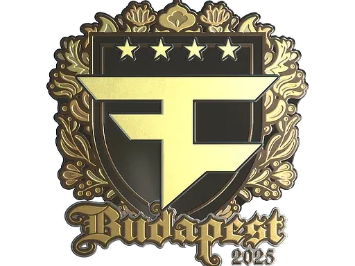 Наклейка | FaZe Clan (золотая) | Будапешт-2025