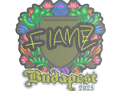 Наклейка | FlameZ (вышитая) | Будапешт-2025