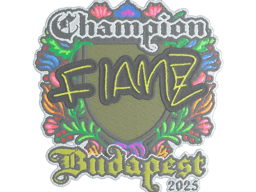 Наклейка | FlameZ (вышитая, чемпион) | Будапешт-2025