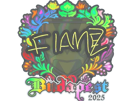Наклейка | FlameZ (голографическая) | Будапешт-2025