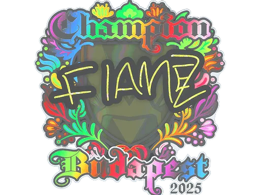 Наклейка | FlameZ (голографическая, чемпион) | Будапешт-2025