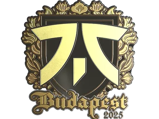 Наклейка | Fnatic (золотая) | Будапешт-2025