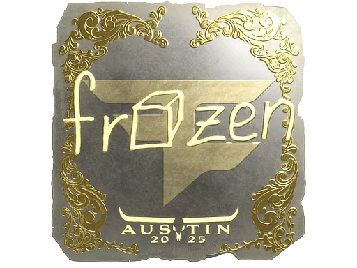 Наклейка | frozen (золотая) | Остин-2025