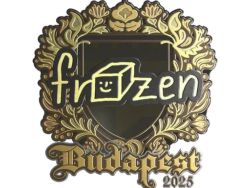 Наклейка | frozen (золотая) | Будапешт-2025