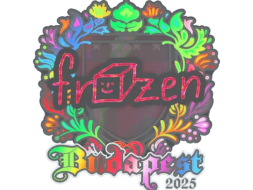 Наклейка | frozen (голографическая) | Будапешт-2025