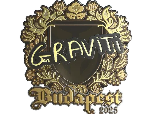 Наклейка | Graviti (золотая) | Будапешт-2025