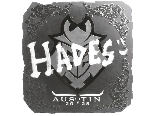 Наклейка | hades (металлическая) | Остин-2025