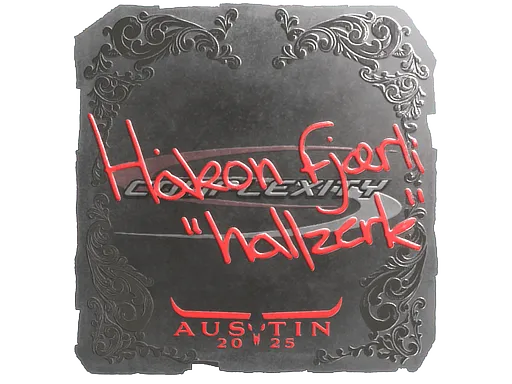 Наклейка | hallzerk (металлическая) | Остин-2025
