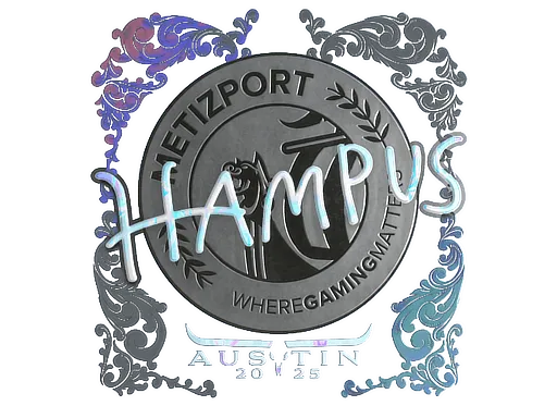 Наклейка | hampus (голографическая) | Остин-2025