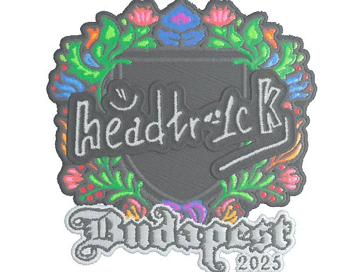 Наклейка | headtr1ck (вышитая) | Будапешт-2025
