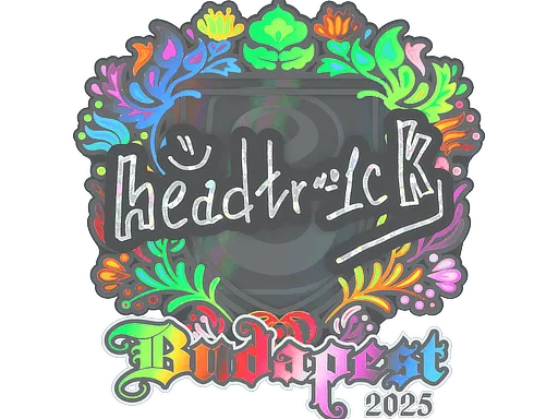 Наклейка | headtr1ck (голографическая) | Будапешт-2025