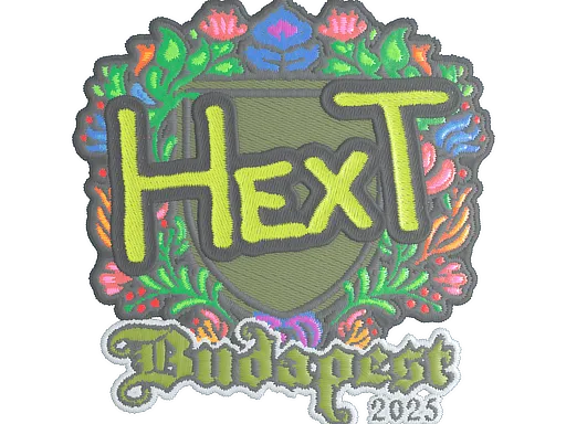 Наклейка | HexT (вышитая) | Будапешт-2025