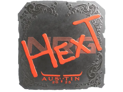 Наклейка | HexT (металлическая) | Остин-2025