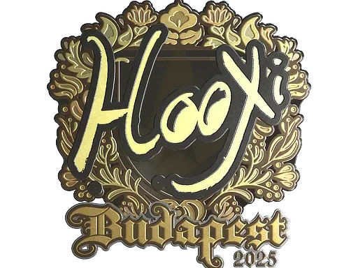 Наклейка | HooXi (золотая) | Будапешт-2025