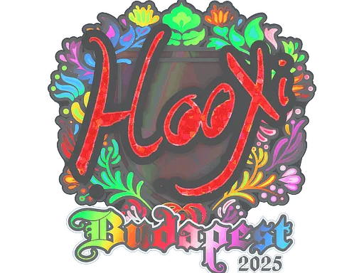 Наклейка | HooXi (голографическая) | Будапешт-2025