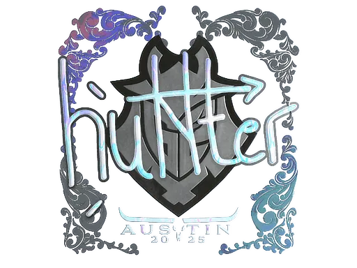 Наклейка | huNter- (голографическая) | Остин-2025