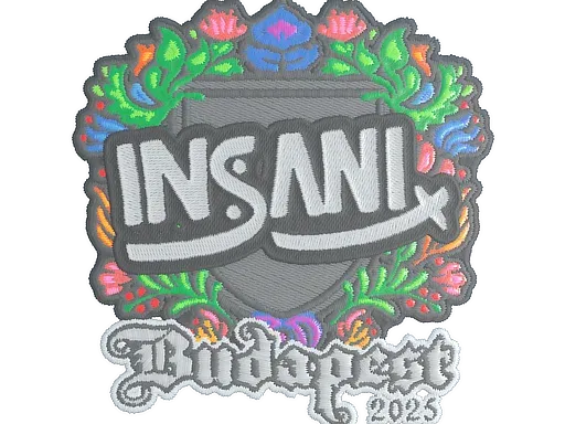 Наклейка | insani (вышитая) | Будапешт-2025
