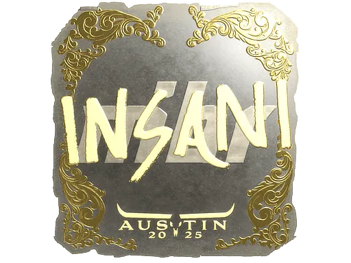 Наклейка | insani (золотая) | Остин-2025