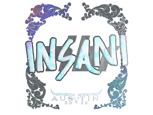 Наклейка | insani (голографическая) | Остин-2025