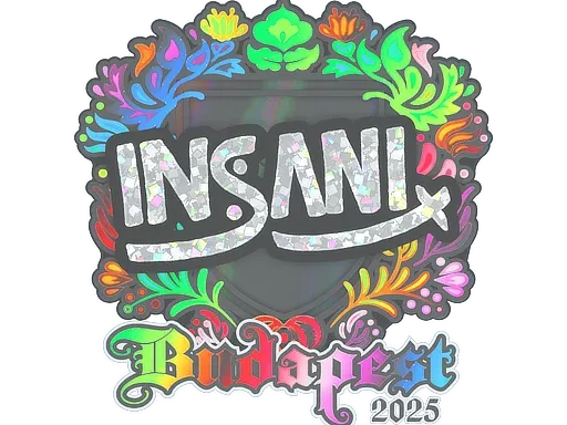 Наклейка | insani (голографическая) | Будапешт-2025