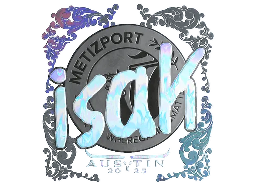 Наклейка | isak (голографическая) | Остин-2025
