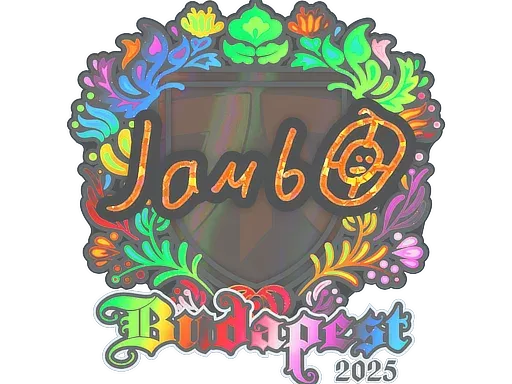 Наклейка | jambo (голографическая) | Будапешт-2025