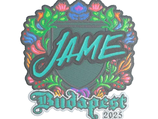 Наклейка | Jame (вышитая) | Будапешт-2025