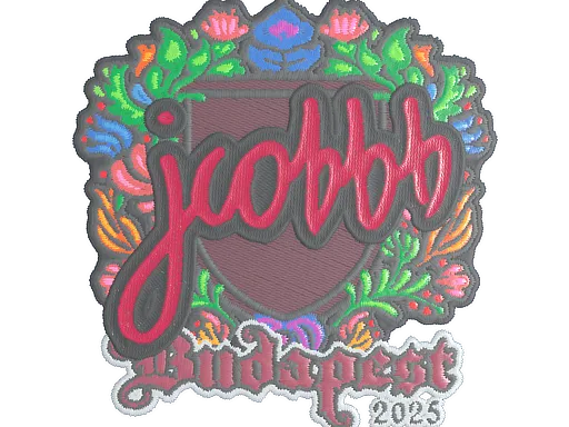 Наклейка | jcobbb (вышитая) | Будапешт-2025