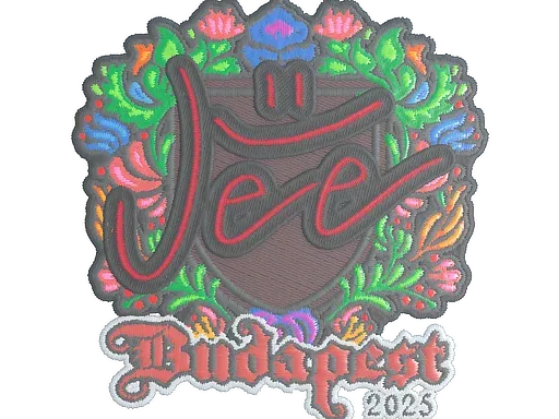 Наклейка | Jee (вышитая) | Будапешт-2025