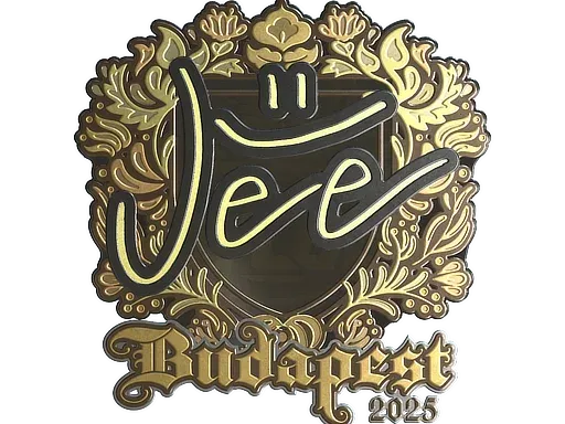 Наклейка | Jee (золотая) | Будапешт-2025