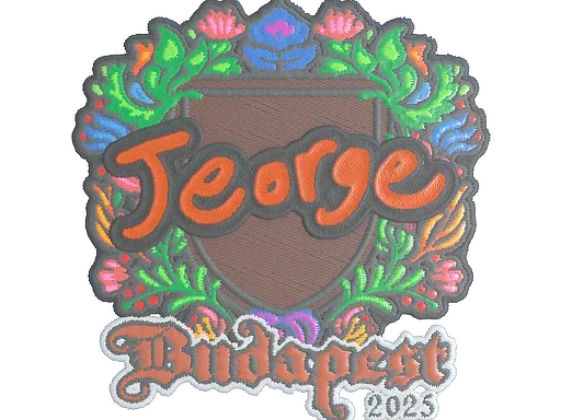 Наклейка | jeorge (вышитая) | Будапешт-2025