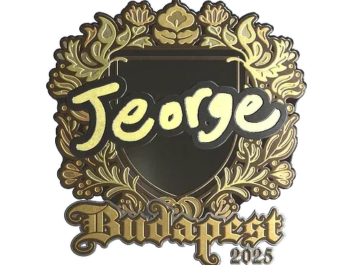 Наклейка | jeorge (золотая) | Будапешт-2025