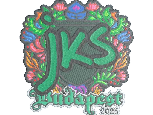 Наклейка | jks (вышитая) | Будапешт-2025