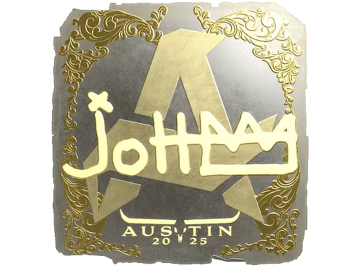 Наклейка | jottAAA (золотая) | Остин-2025