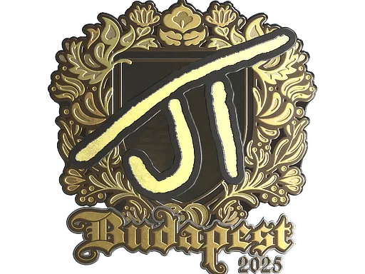 Наклейка | JT (золотая) | Будапешт-2025