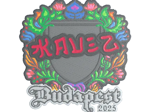 Наклейка | kauez (вышитая) | Будапешт-2025