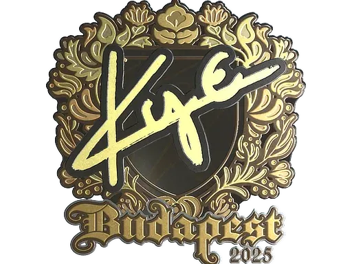 Наклейка | kye (золотая) | Будапешт-2025