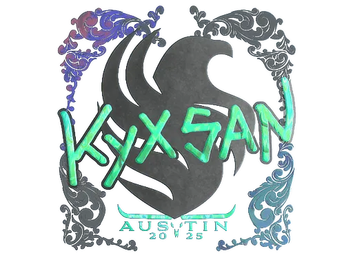Наклейка | kyxsan (голографическая) | Остин-2025